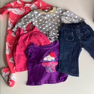 Infant bundle baby girl clothes size 12-18 months